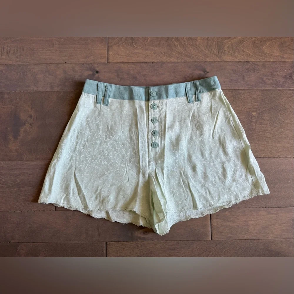 NWOT Free People Claudia Tap Shorts-Waterlily Combo